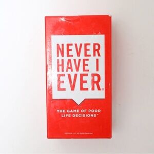 Never Have I Ever The Game of Poor Life Decisions Drinking Game 17+ Adult cards